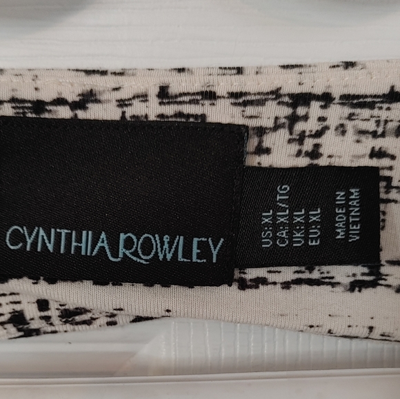 Cynthia Rowley XL Black/white print dress - Picture 3 of 4